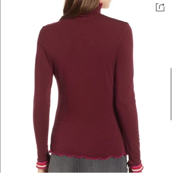 SPLENDID X Margherita Dolce Vita Ruffle Turtleneck - Picture 5 of 12